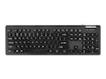 Man & Machine Lcool Keyboard Open Style Washable Value Lockable, Black, LCOOL/B7, 32161626, Keyboards & Keypads