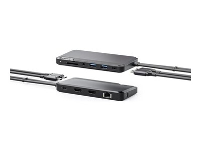 ALOGIC Portable Dock for Mac 10-in-1 with Dual Display 4K 60Hz Support - Dark Grey, U2CXH-DGR                     , 41936908, Docking Stations & Port Replicators
