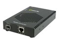 Perle 1000Base-T RJ-45 100m to 1000Base-X SFP Standalone Industrial Temp Media Converter w PoE+, 05090660, 35662629, Network Transceivers