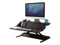 Fellowes Lotus DX Steel Sit-Stand Workstation, Black, 8080301, 34960392, Furniture - Miscellaneous