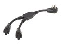 Tripp Lite EXTENSION CORD Y SPLITTER 15A, P024-001-15D-2, 41426585, Power Cords