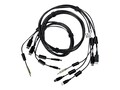 Vertiv KVM Cable for USB Keyboard and Mouse with Dual Head DisplayPort Video Audio and CAC, 6ft, CBL0108, 24864444, Cables