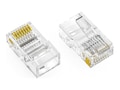 Axiom J45 CAT6 UTP Plug, Solid Stranded Wire, 50 Micron, 100-pack, RJ45C6US100-AX, 41557049, Cable Accessories