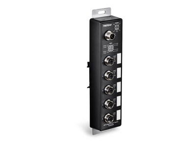 TRENDnet M12 Gig PoE Railway Switch, TI-XPG50, 41760379, Network Switches