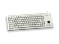 Cherry 15 Ultraslim PS 2 Keyboard with Optical Trackball, Light Gray, G84-4420LPBEU-0, 8736792, Keyboard/Mouse Combinations