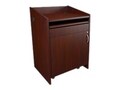 Middle Atlantic L2 Series Lectern with Connectivity, Grained Dark Cherry, L2LDC2CCMGC, 37026001, Furniture - Miscellaneous