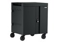 Bretford Manufacturing Open Box CUBE Cart 16 w  AC Charging - Black Pumice, TVC16PAC-BP                   , 41921225, Computer Carts