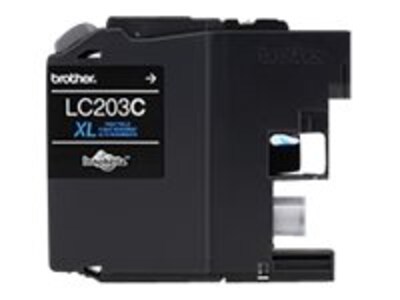 Brother Cyan LC203C High Yield Ink Cartridge, LC203C, 17539512, Ink Cartridges & Ink Refill Kits - OEM