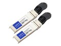 AddOn 10GBase-CU SFP+ Transceiver Twinax DAC Passive Cable, 0.5m for Aruba Networks, DAC-SFP-10GE-50CM-AO, 17424635, Cables