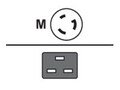 Juniper Networks Power Cord, AC, Japan US, C19 , CBL-PWR-C19S-162-USL, 41124172, Power Cords