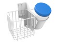 GCX Combination Wipes Container Holder & 6 x 6 x 6 Wire Basket, 51-4669, 36202958, Cart & Wall Station Accessories