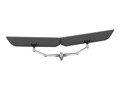 Atdec Modular Dual Display Mount for Displays up to 26.5lbs (Flat) or 17.6lbs (Curved) - Silver, AWMS-2-4640-F-S, 41148961, Stands & Mounts - Desktop Monitors