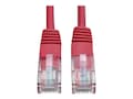 Tripp Lite Cat5e RJ-45 M M 350MHz Molded Patch Cable, Red, 1ft, N002-001-RD, 11518729, Cables