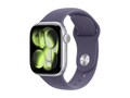 Apple Watch Series 11, GPS, 42mm, Silver Aluminum Case with Purple Fog Sport Band - S M, MEU64LW/A                     , 42039429, Wearable Technology - Apple Watch Series 6-7
