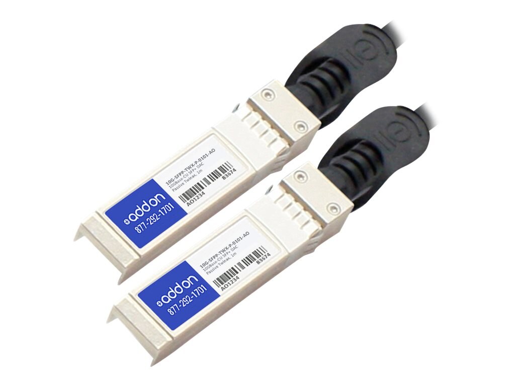 Brocade Compatible 10G-SFPP-TWX-0101 SFP 1m Twinax Cable to SFP