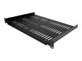 StarTech.com 1U 19 Vented Server Rack Cabinet Shelf - Fixed 12 Deep Cantilever Tray w Cage Nuts, SHELF-1U-12-FIXED-V, 41395674, Rack Mount Accessories