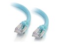 C2G Cat6a Snagless Shielded (STP) Network Patch Cable - Aqua, 15ft, 00752, 16194153, Cables