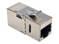 Tripp Lite Cat6 Straight-Through Modular Shielded In-Line Snap-In Coupler with 90-Degree Down-Angled Port, N235-001-SH-D, 32470779, Cable Accessories