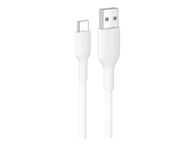 Belkin 15W 480Mbps USB-A to USB-C M M Cable, White, 1m, CAB021FQ1MWH                  , 42022543, Cables