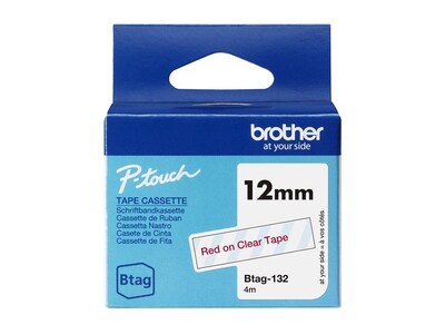 Brother 0.47 IN X 13.1 FT 12 MM X 4 M, BTAG132                       , 41959729, Paper, Labels & Other Print Media