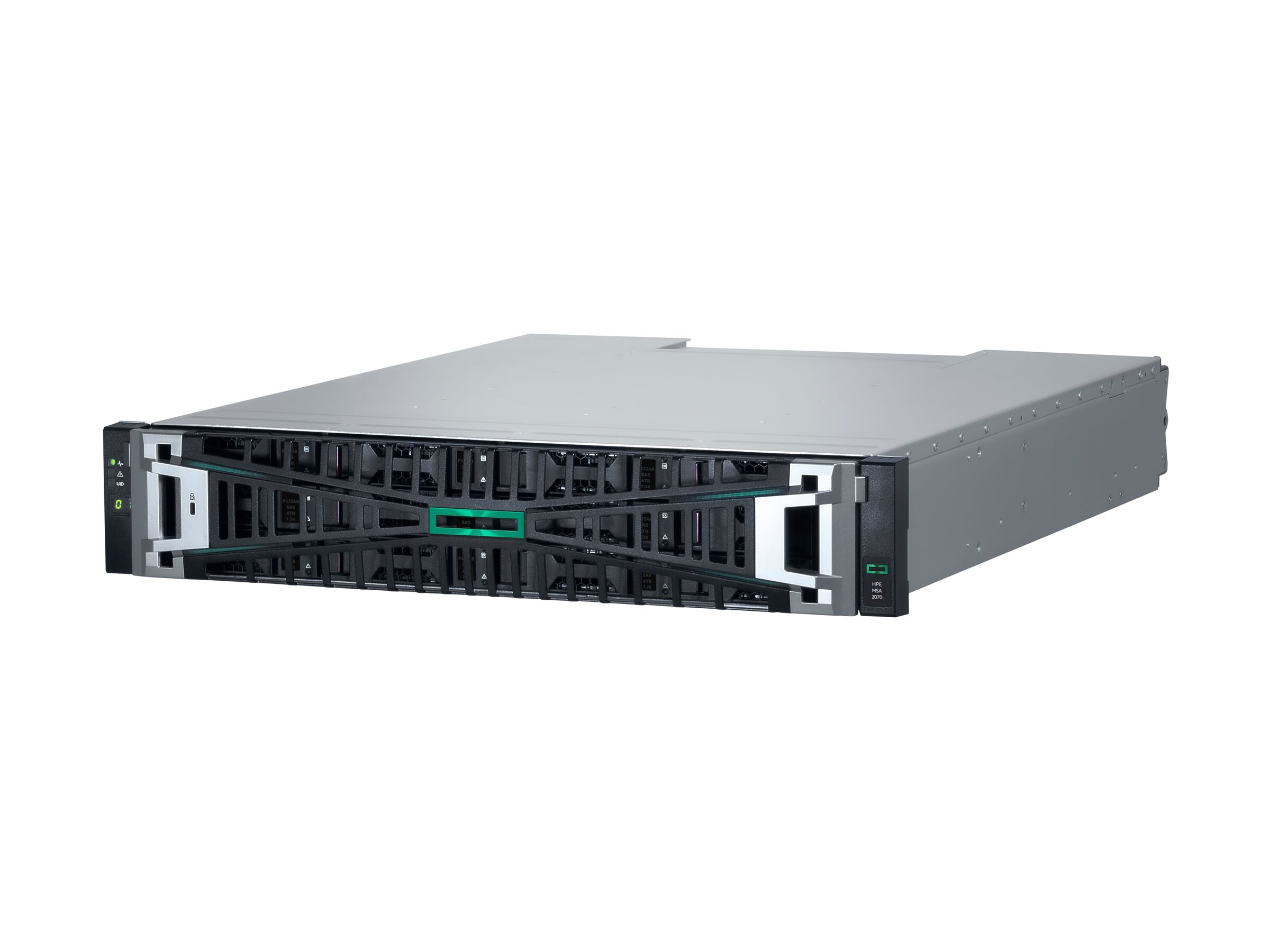 HPE MSA 2070 LFF Storage Array w 2x16Gb FC 4‑port Controllers (P89065-B25 )