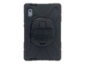 CTA Digital Protective Case w  Built-in 360-degree Rotatable Grip Kickstand for Lenovo M9 Tablet - Black, PAD-PCGKKM9                   , 41938737, Carrying Cases - Tablets & eReaders