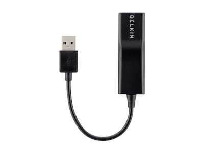 Belkin USB-A (M) to RJ-45 (F) Gigabit Ethernet Network Adapter - Black , F4U047BT, 17518076, Network Adapters & NICs