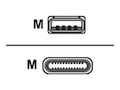 Bretford Manufacturing 10X Cable Pack; 11.5Inch Straight USB-C to Straight USB-A; Use with PO , HNQ72BG1, 38046637, Rack Mount Accessories