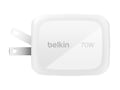 Belkin 70W GaN 3-Port 1xUSB-A 2xUSB-C Wall Charger Power Adapter w Foldable Prongs - White, WCH018DQWH, 42070587, Battery Chargers Belkin 70W GaN 3-Port 1xUSB-A 2xUSB-C Wall Charger Power Adapter w Foldable Prongs - White, WCH018DQWH, 42070587, Battery Chargers
