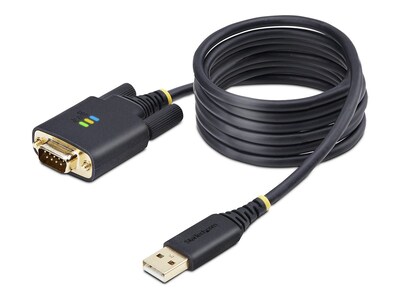 StarTech.com USB Type A to DB9 RS-232 Serial Adapter COM Retention Cable w  Interchangeable Screws and Nuts, 2m, 1P6FFC-USB-SERIAL             , 41832227, Cables