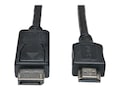 Tripp Lite DisplayPort to HDMI M M Cable Adapter, Black, 3ft, P582-003, 18466474, Cables