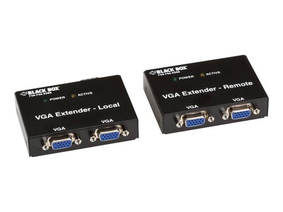 Black Box VGA Extender Kit, 2-Port Local, 2-Port Remote, AC555A-R2, 11543393, Video Converters, Extenders & Splitters Black Box VGA Extender Kit, 2-Port Local, 2-Port Remote, AC555A-R2, 11543393, Video Converters, Extenders & Splitters