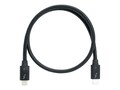 QNAP Thunderbolt 4 Passive 40GB S USB Type-C Cable, 0.5m, CAB-TBT4-0M5, 41732627, Cables