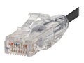 Monoprice SlimRun CAT6 28AWG UTP Ethernet Network Cable, Black, 1ft, 13513                         , 42084142, Cables