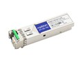 AddOn 1000Base-BX SFP 1490 1310nm 40km LC SM Transceiver (Extreme Enterasys MGBIC-BX120-U), MGBIC-BX120-U-AO, 17004075, Network Transceivers