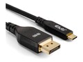 Club 3D VESA DP80 Certified USB Type-C Cable to DP 2.1 M M Bi-Directional Cable, 1m, CAC-1559                      , 41880125, Cables