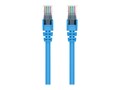 Belkin CAT5E 24AWG 350MHz RJ45 M M UTP Snagless PVC Ethernet Patch Cable, Blue, 50ft, A3L791B50-BLU-S, 7366339, Cables