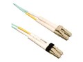 Tripp Lite OM3 LSZH Fiber Patch Cable, 10Gb, Mini-LC to LC, 50 125, Duplex, Multimode, Aqua, 2m, N836-02M, 13145209, Cables