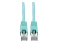 Tripp Lite Cat6a 10G-Certified Snagless Shielded STP PoE Network Patch Cable, Aqua, 3ft, N262-003-AQ, 37053173, Cables Tripp Lite Cat6a 10G-Certified Snagless Shielded STP PoE Network Patch Cable, Aqua, 3ft, N262-003-AQ, 37053173, Cables