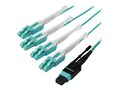 StarTech.com MPO MTP to LC OM3 Multimode Breakout Fiber Optic Patch Cable, 3m, MPO8LCPL3M, 35715541, Cables