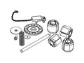 Intermec Rotation Hanger Kit for PM43 Series, 203-977-001, 33925940, Printer Accessories