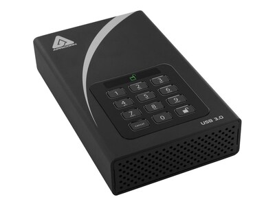 Apricorn 1TB Aegis Padlock DT Secure USB 3.0 External Hard Drive - 256-bit Hardware Encryption, ADT-3PL256-1000, 13155351, Hard Drives - External