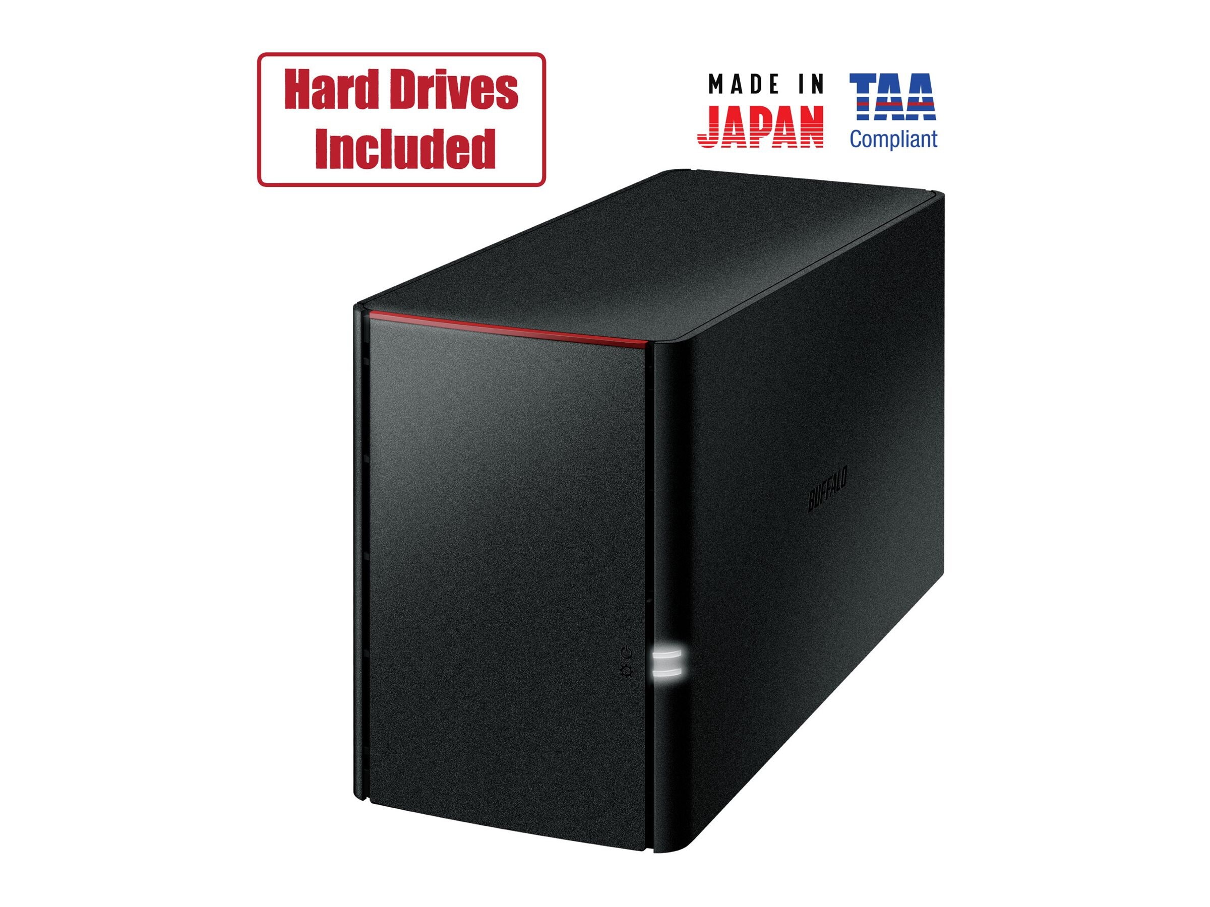 BUFFALO LinkStation 220 SoHo 2-Bay Personal Cloud Office NAS 