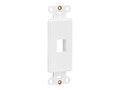 Tripp Lite Center Plate Insert 1-port ACCSVERTICAL Decora A V VoIP ENET , N042D-001V-WH, 37978192, Premise Wiring Equipment