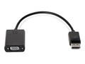 HP DisplayPort To VGA M F Adapter, Black, F7W97AA, 30877891, Adapters & Port Converters
