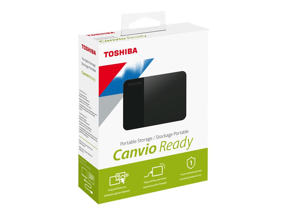 Toshiba 4TB Canvio Ready B3 External Hard Drive - Black (HDTP340XK3CA)