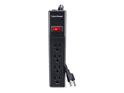 CyberPower Essential Series Surge Suppressor 450 Joules, (4) Outlets, 4ft Cord, CSB404, 14249878, Surge Suppressors