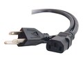 C2G 18AWG Universal Computer Power Cord IEC320 C13 to NEMA 5-15P 6ft, 03130, 130346, Power Cords