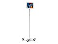 Compulocks iPad Pro 12.9 (3-6th Gen) Space Enclosure Medical Rolling Cart Plus Hub - White, MCRSTDW299PSENWH01, 41747414, Computer Carts - Medical