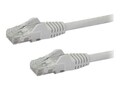 StarTech.com CAT6 Snagless Gigabit Wire 100W PoE 650 MHz Ethernet Patch Cable, White, 5ft, N6PATCH5WH, 34150779, Cables